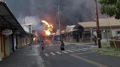 CORRECTION Hawaii Fires